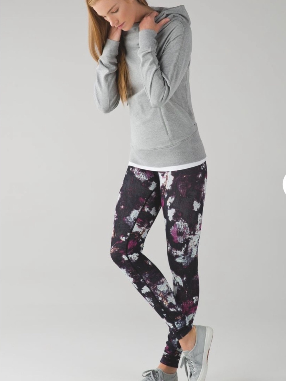 Lululemon wunder under size 6 high rise leggings pant kara blossom multi 29”